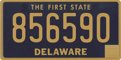 DE license plate 856590