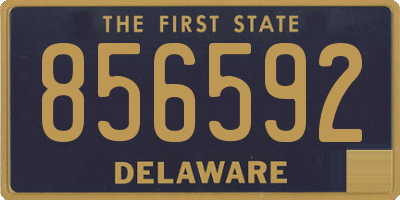 DE license plate 856592