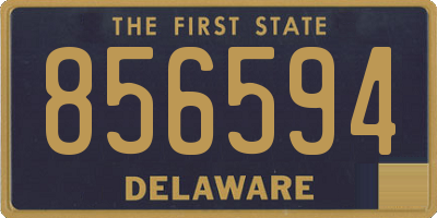 DE license plate 856594
