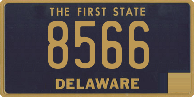 DE license plate 8566