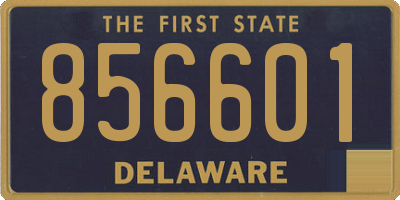 DE license plate 856601