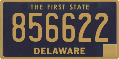 DE license plate 856622