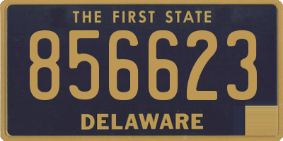 DE license plate 856623
