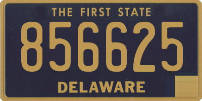 DE license plate 856625
