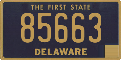 DE license plate 85663