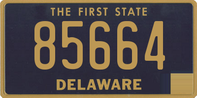 DE license plate 85664