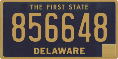DE license plate 856648