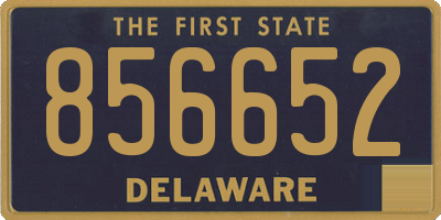 DE license plate 856652