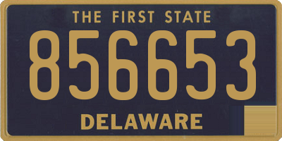 DE license plate 856653