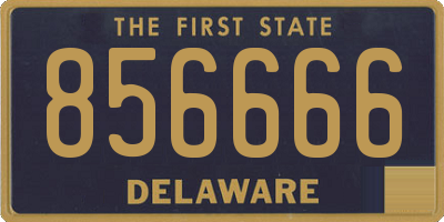 DE license plate 856666