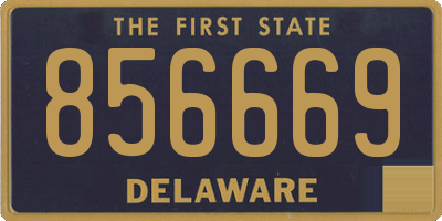 DE license plate 856669