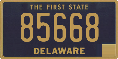 DE license plate 85668