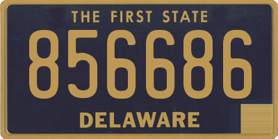 DE license plate 856686