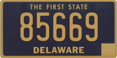 DE license plate 85669