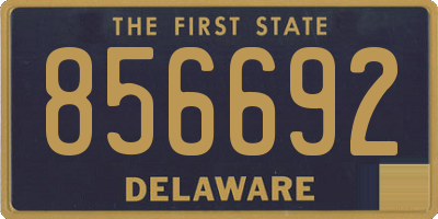 DE license plate 856692