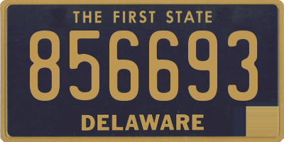 DE license plate 856693