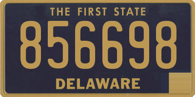 DE license plate 856698