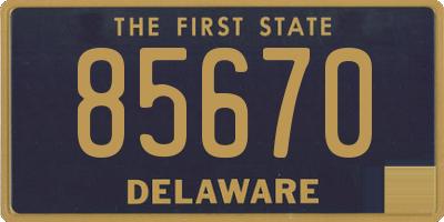 DE license plate 85670
