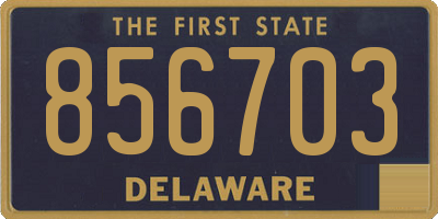 DE license plate 856703