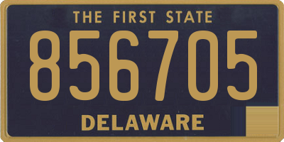 DE license plate 856705