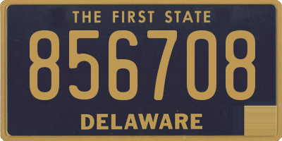 DE license plate 856708