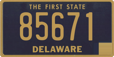 DE license plate 85671
