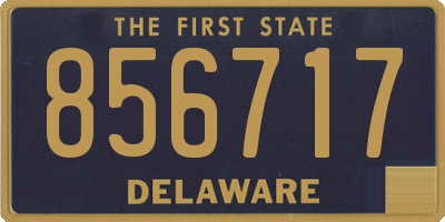 DE license plate 856717
