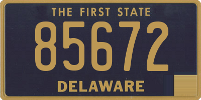 DE license plate 85672