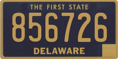 DE license plate 856726