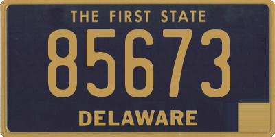 DE license plate 85673
