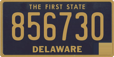 DE license plate 856730