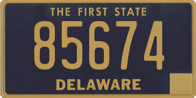 DE license plate 85674