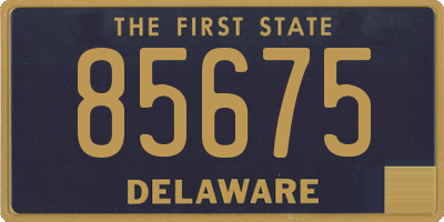 DE license plate 85675