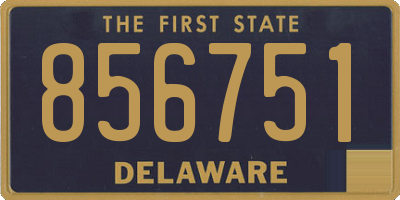 DE license plate 856751