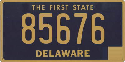 DE license plate 85676