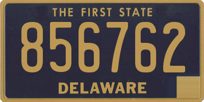 DE license plate 856762