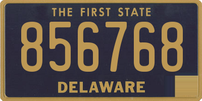 DE license plate 856768