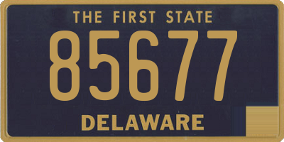 DE license plate 85677