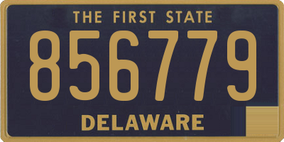 DE license plate 856779