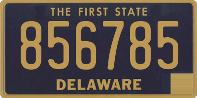 DE license plate 856785