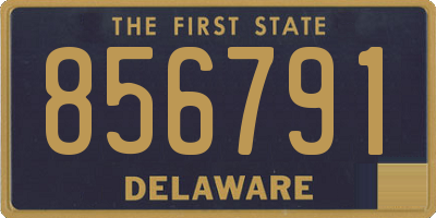 DE license plate 856791