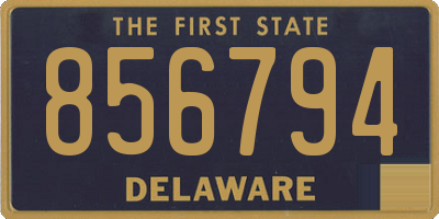 DE license plate 856794