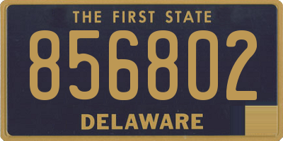 DE license plate 856802
