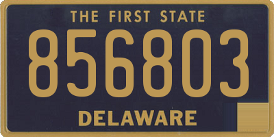 DE license plate 856803