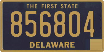 DE license plate 856804