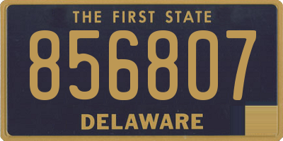 DE license plate 856807
