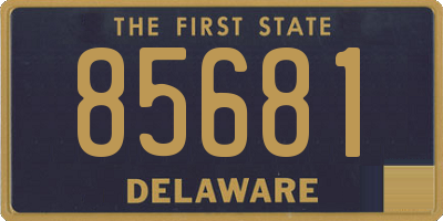DE license plate 85681