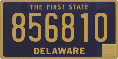 DE license plate 856810