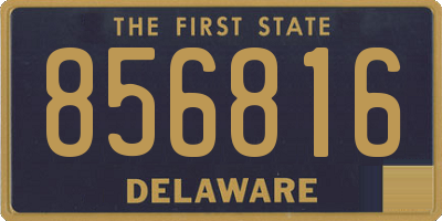 DE license plate 856816