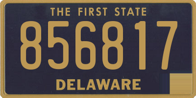DE license plate 856817